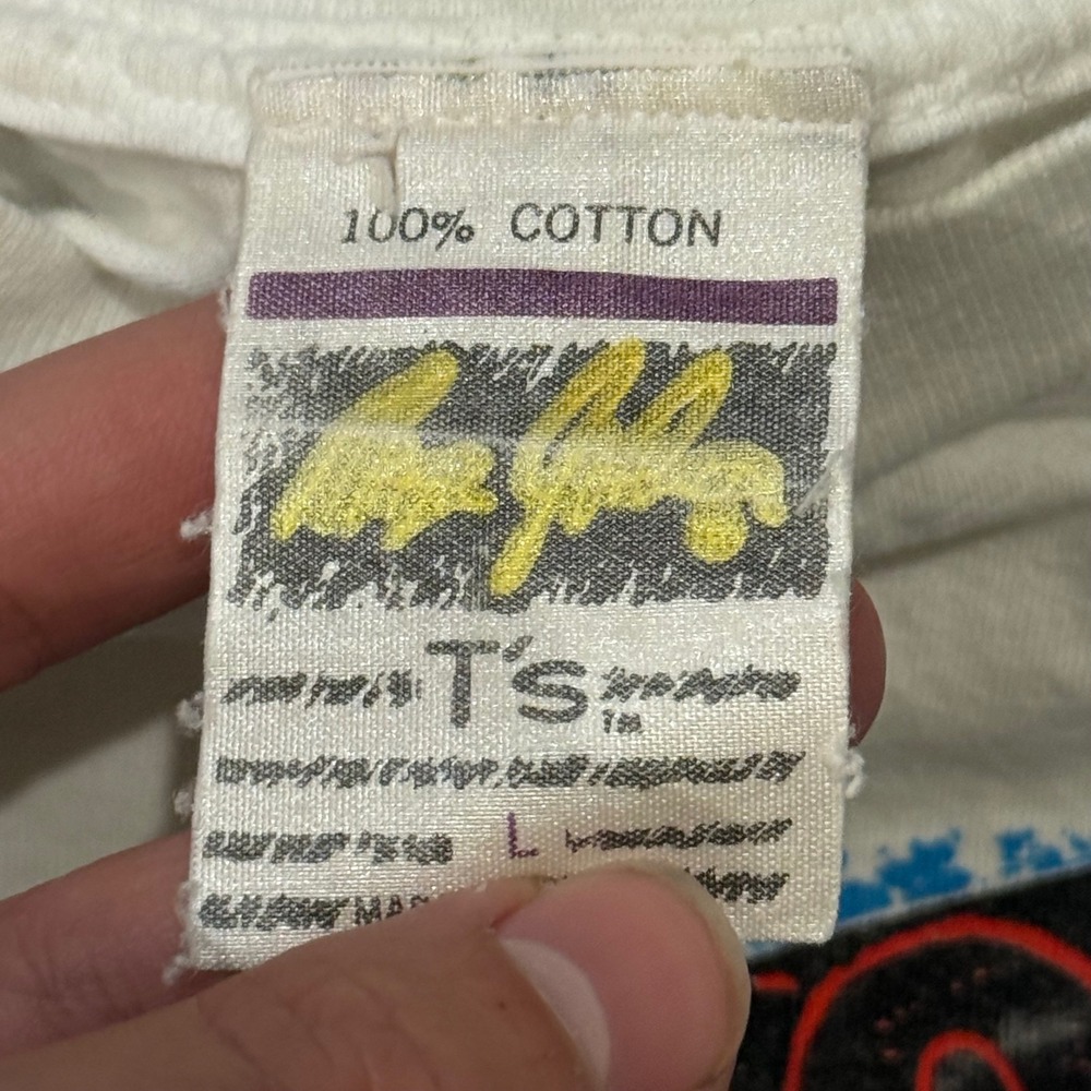 Vintage Michael Jordan Chicago Bulls Magic Johnson Ts T-Shirt Single Stitch Sz L - Picture 4 of 5